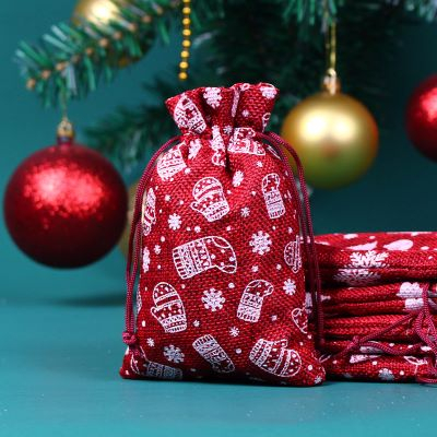 Мешочки новогодние подарочные