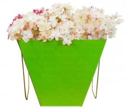 Коробка для цветов Салатовая размер 16*28*28см