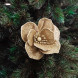Цветок-декор на прищепке новогодний размер d-12см