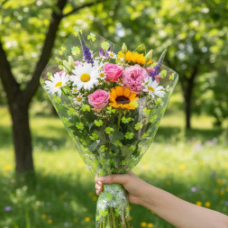 Пленка в рулоне с рисунком Клевер фисташковый салатовый размер 70см