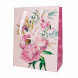 Пакет ЛЮКС Цветы с глиттером размер 18*23*10см