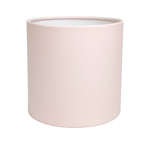 Коробка цилиндр однотонный розовая в 3-х размерах