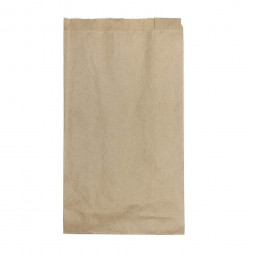 Пакет бумажный крафт с плоским дном 40г/м2 размер 25*14*6см уп 10шт