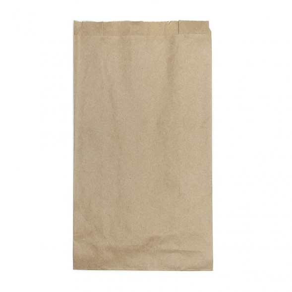 Пакет бумажный крафт с плоским дном 40г/м2 размер 25*14*6см уп 10шт