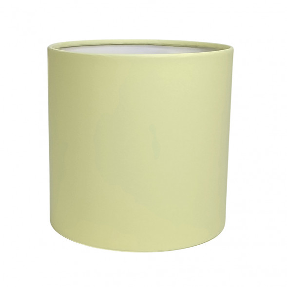 Коробка цилиндр однотонный желтая в 3-х размерах