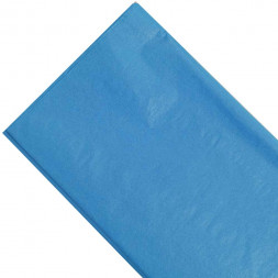 Бумага тишью в листах СВЕТЛО-СИНЯЯ размер 50см*66см