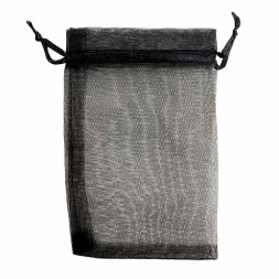Мешочек подарочный из органзы черный размер 10*15см