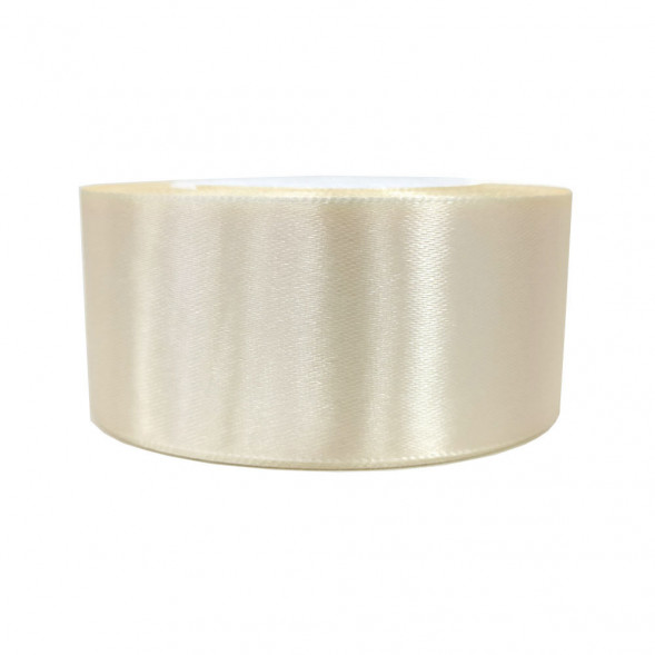 Лента атласная ванильная размер 4см*23м
