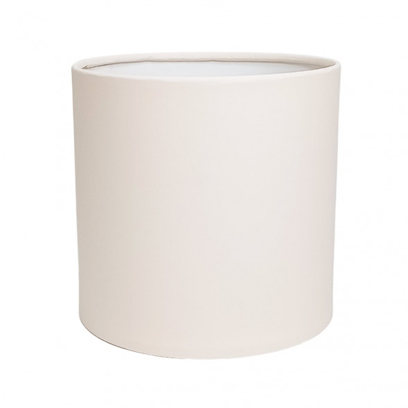 Коробка цилиндр однотонный бежевая в 3-х размерах