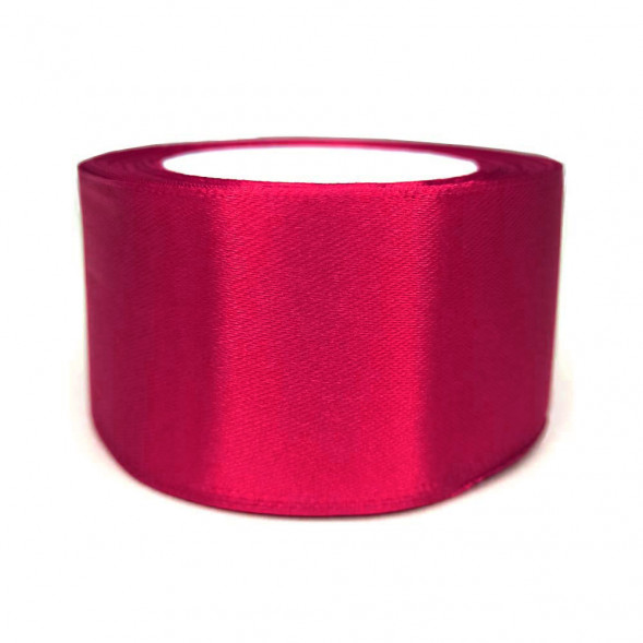 Лента атласная вишневая размер 5см*23м