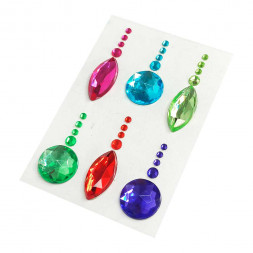 Стикеры для декорирования Драгоценные камни размер 4,5*1,7см