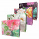 Пакет ЛЮКС Цветы с бабочками размер 32*26*10см