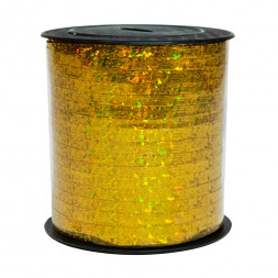 Лента бобина голография золотая размер 5мм*250м