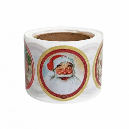 Наклейки НГ С Новым годом D-4см 200шт