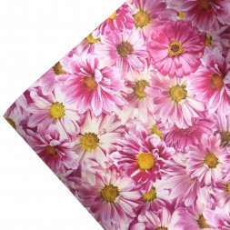Бумага подарочная Хризантемы размер листа 70см*100см уп 10л