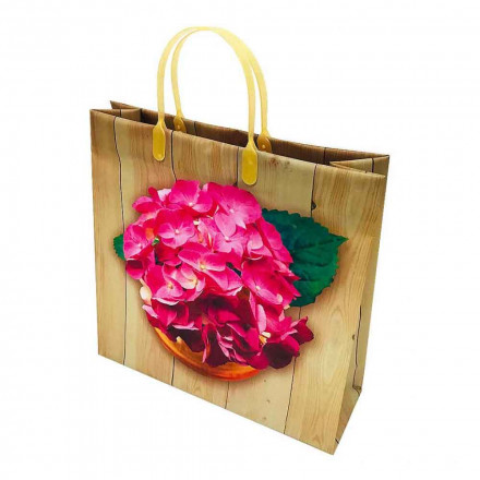 Пакет сумка размер 30*30см Букет розовых цветов
