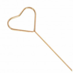 Держатель для открыток металл Сердце D-1,9см H-34см