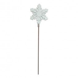 Топпер НГ Снежинка белая h-35см