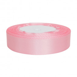Лента атласная розовая размер 2см*23м