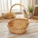 Корзина овальная ива медовая скошенный край в 3-х размерах  