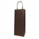 Пакет под бутылку ЛЮКС однотонный с плоскими ручками размер 14*35*11см
