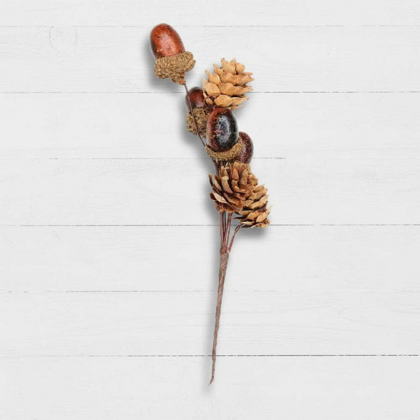 Веточки желуди с шишкой Н-20см