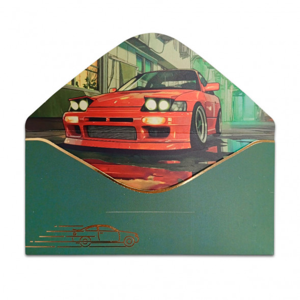 Конверт для денег С Днем рождения 8*16,5см арт 55347