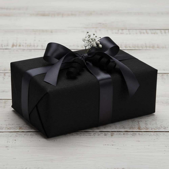 Бумага гофрированная ЧЕРНАЯ 902 140гр 