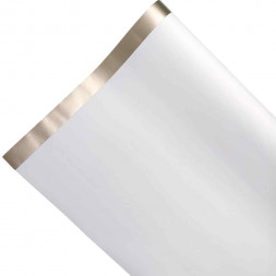 Пленка в рулоне матовая с кантом Фаворит белая размер 50см*10м 50мкм