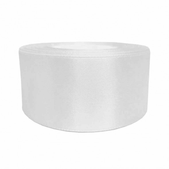 Лента атласная белая размер 4см*23см