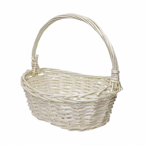 Корзина овальная светлая ива в 4-х размерах