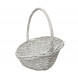 Корзина овальная белая ива скошенный край в 3-х размерах арт 830800