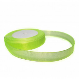Лента органза салатовый неон 1,6см*22м