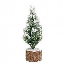 Ель заснеженная на пенечке Н-15см