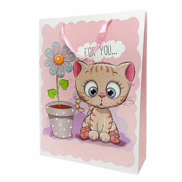 Пакет ЛЮКС детский Зверушки размер 31*42*12см