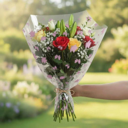 Пленка в рулоне Мотыльки розовые размер 60см*10м