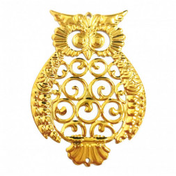 Фигура Сова золотая размер 7см