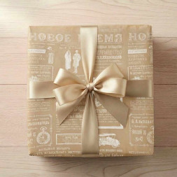 Бумага крафт в рулоне Газета Новое время размер 70см*10м