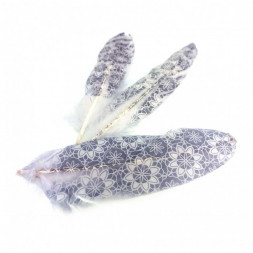 Перо с рисунком Узор размер 18см