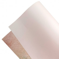 Бумага крафт лист Цветы розовая размер 50*54см