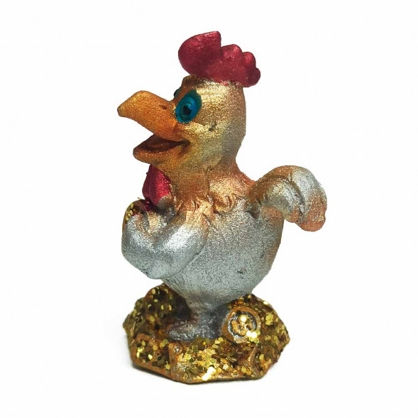 Фигура Петушок с монетой размер 4*2см
