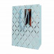 Пакет ЛЮКС Ромбики с тиснением размер 14*20*7см
