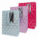 Пакет ЛЮКС Ромбики с тиснением размер 14*20*7см