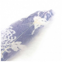 Перо с рисунком Цветы размер 18см