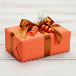 Бумага гофрированная ОРАНЖЕВАЯ 981 180гр