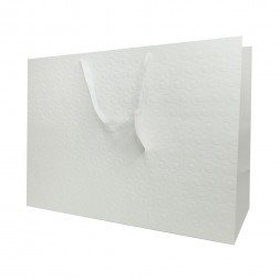 Пакет ЛЮКС Розочки белый размер 56*40*22см