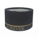 Коробка круг Forever с окошком чёрная размер 25*15см