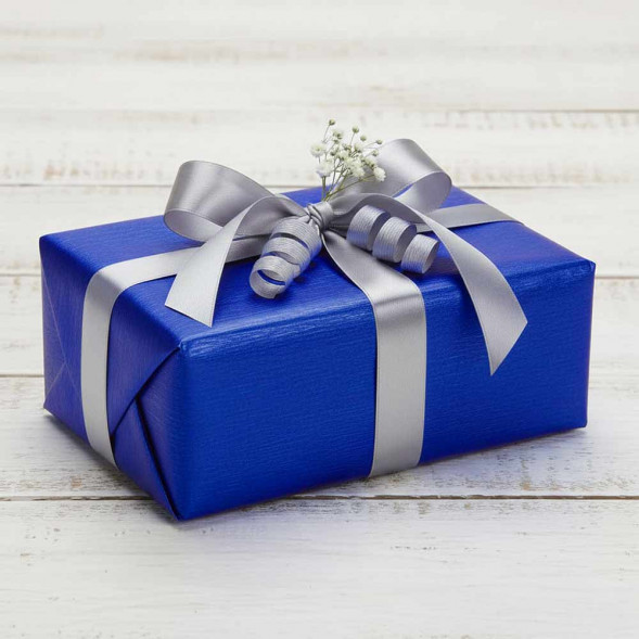 Бумага гофрированная металл СИНЯЯ 805 180гр 