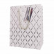 Пакет ЛЮКС Ромбики с тиснением размер 18*23*10см