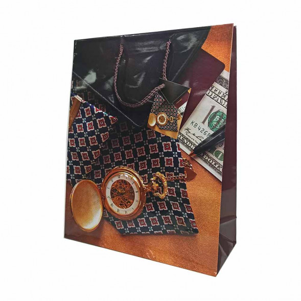 Пакет ламинированный Мужской размер 26*32*10см